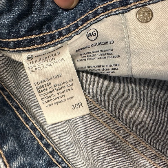 AG matchbox slim straight ripped jeans - Picture 2 of 5